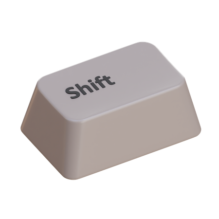 Keycaps Shift  3D Icon