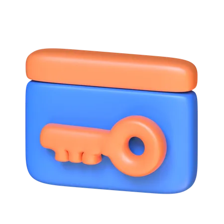 Keycard 3 D Resort Icon 3D Icon