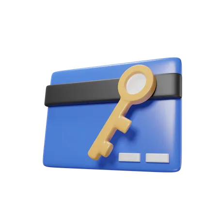 Keycards Icon 3 D Illustration 3D Icon