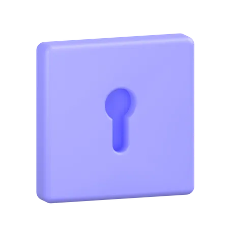 열쇠 구멍  3D Icon