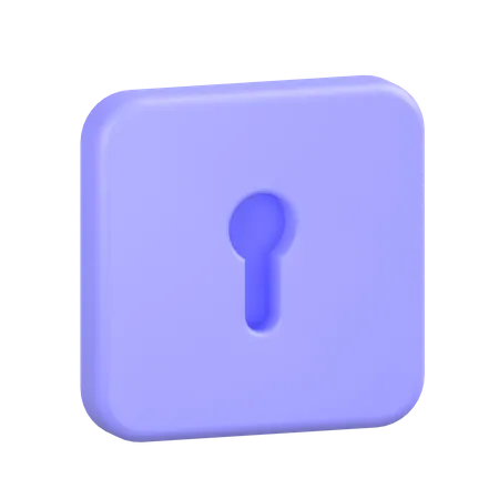 열쇠구멍  3D Icon