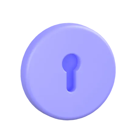 열쇠 구멍  3D Icon