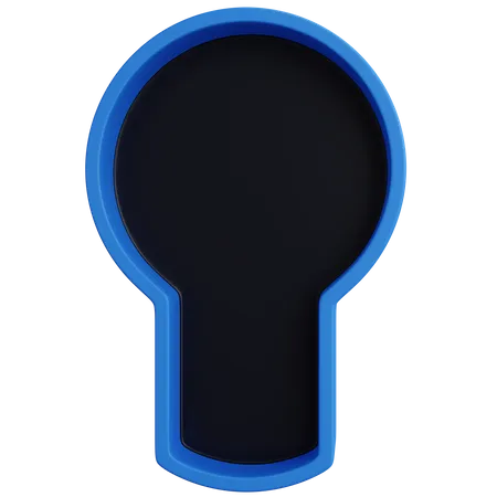 3 D Rendering Keyhole Isolated 3D Icon