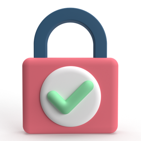 キーロック  3D Icon