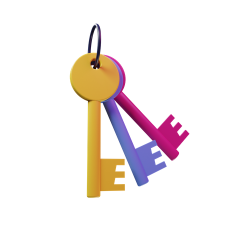 Keys 3D Illustration