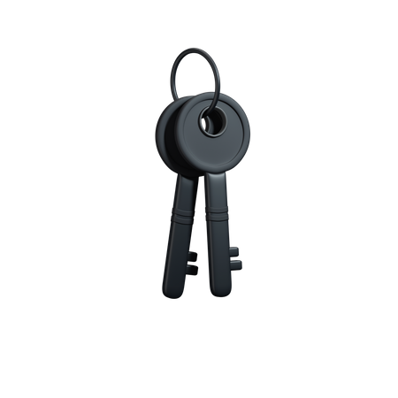 Keys side view clay  3D Icon