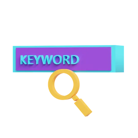 Keyword  3D Icon