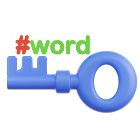 Keyword  3D Icon