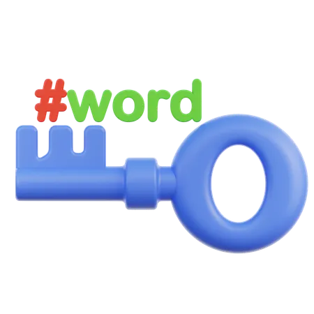 Keyword  3D Icon