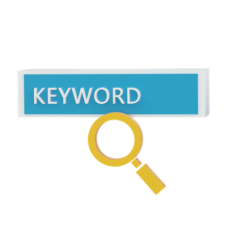 Keyword  3D Icon