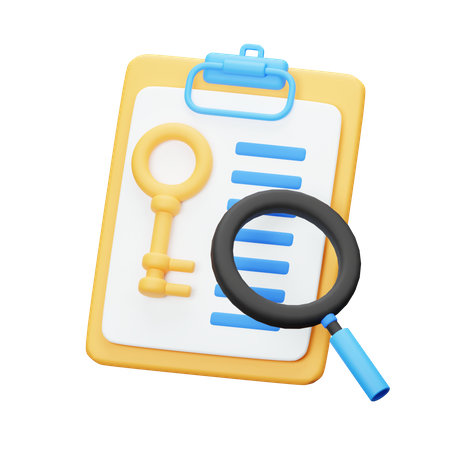 Keyword Analysis  3D Icon