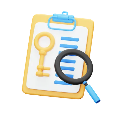 Keyword Analysis  3D Icon