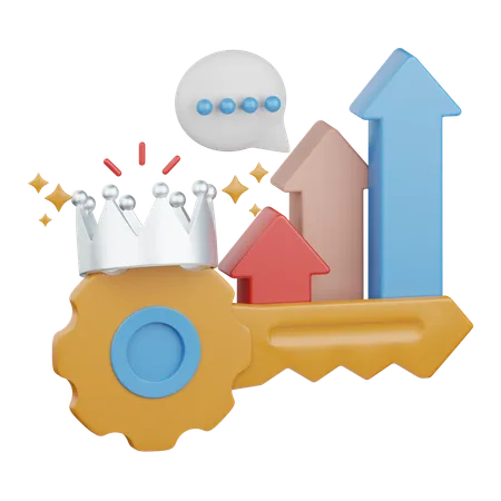 Keyword ranking  3D Icon