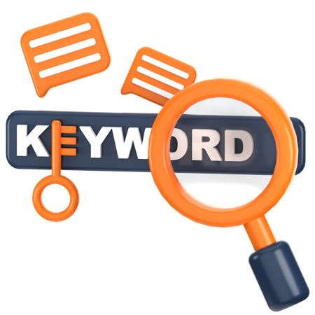 Keyword Research  3D Icon