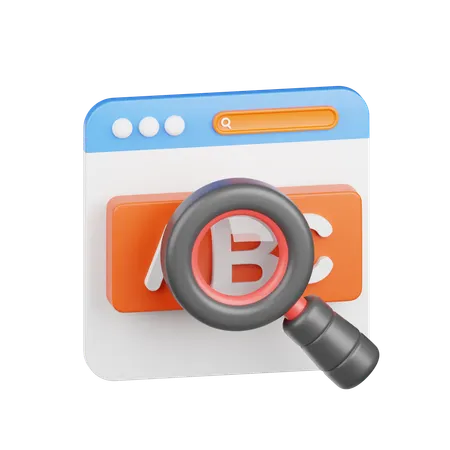 Keyword Research  3D Icon