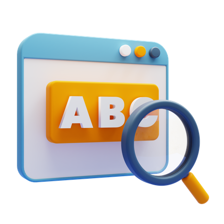 Keyword Research  3D Icon