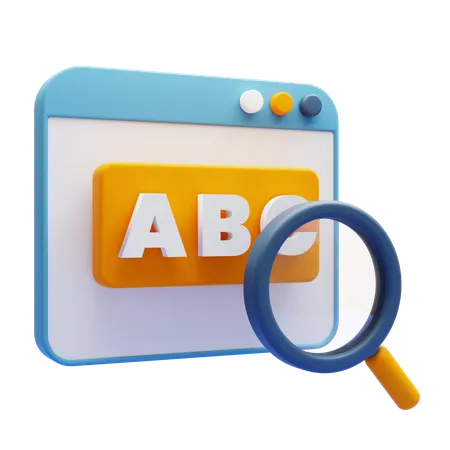 Keyword Research  3D Icon