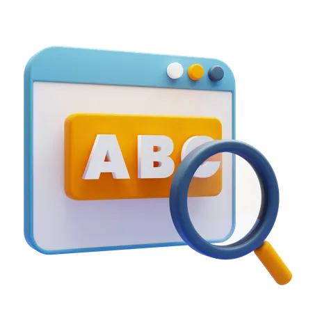Keyword Research 3D Icon