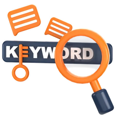 Keyword Research  3D Icon