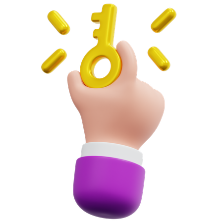 Keyword Research Hand  3D Icon