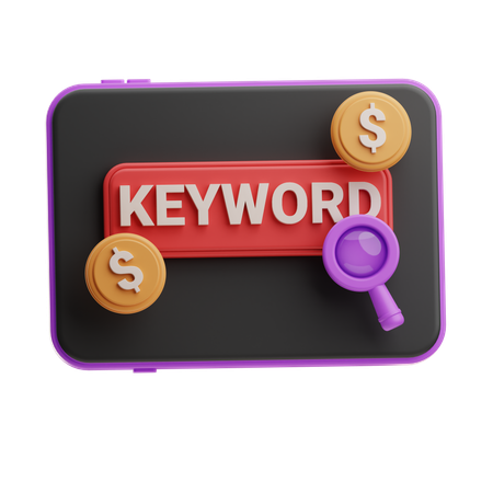 Keyword Search  3D Icon