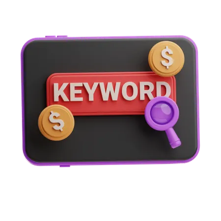 Keyword Search  3D Icon