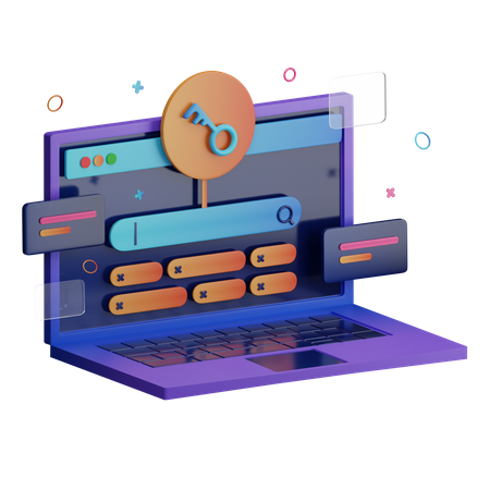 Keyword Search  3D Icon