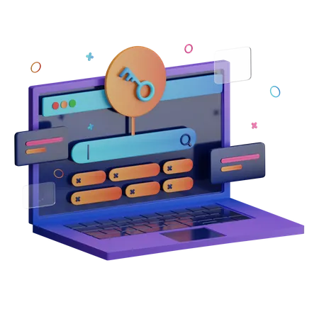 Keyword Search  3D Icon