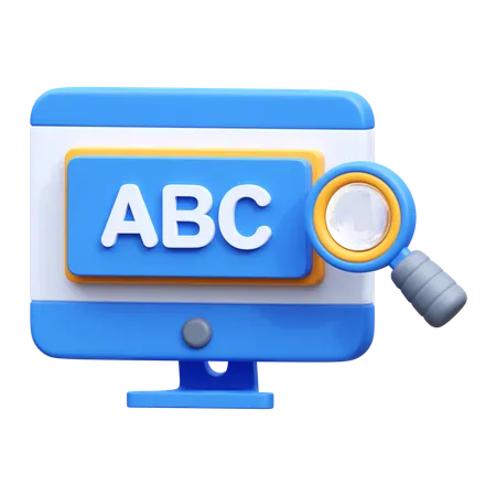 Keyword Search  3D Icon