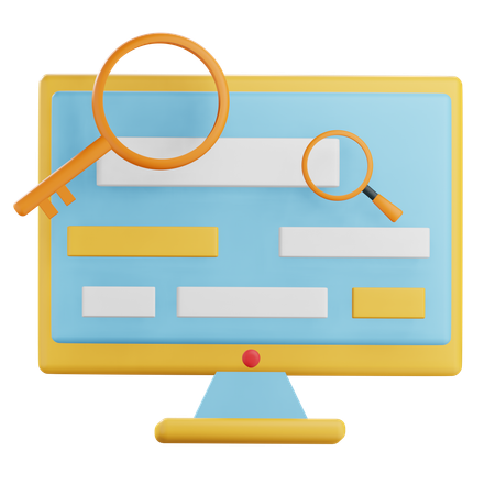 Keyword Search  3D Icon