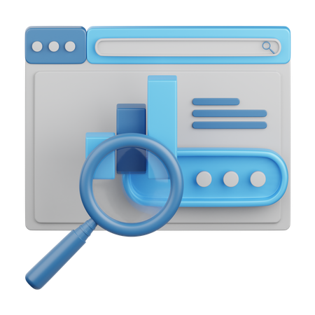 Keyword Search engine  3D Icon