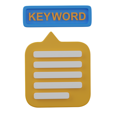 Keywords  3D Icon