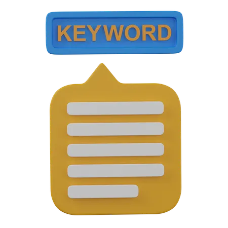 Keywords  3D Icon