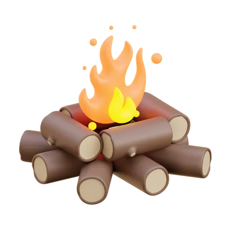 Keywords Campfire  3D Icon
