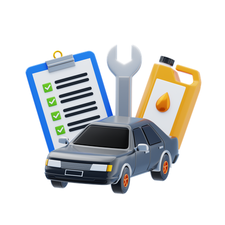 Kfz-Wartung  3D Icon