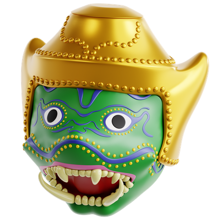 Khon Mask  3D Icon