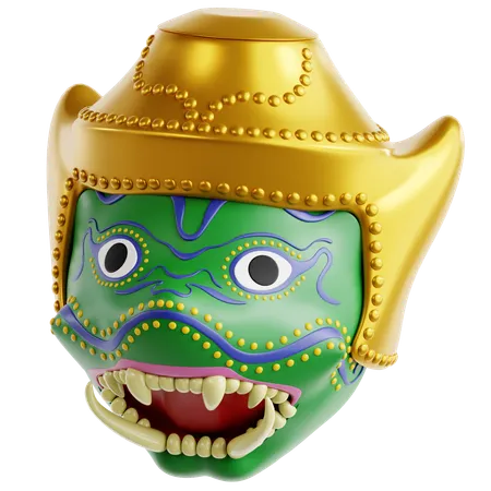 Khon Mask  3D Icon