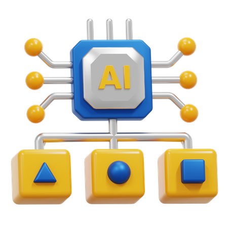 KI-Algorithmus  3D Icon