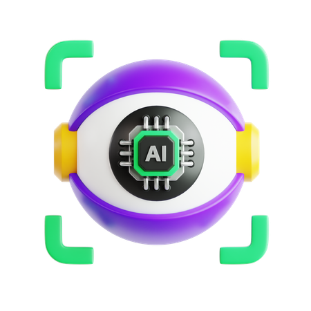 KI-Auge  3D Icon