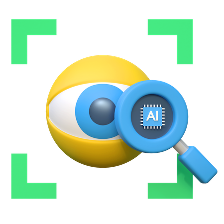 KI-Augenerkennung  3D Icon