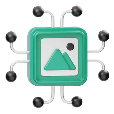 KI-Bildgeneratoren  3D Icon