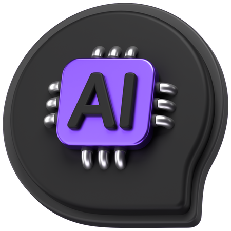 KI-Chat  3D Icon