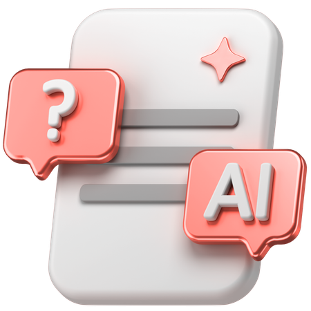 KI-Chat  3D Icon