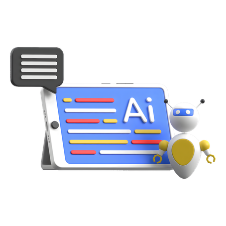 KI-Chat  3D Icon