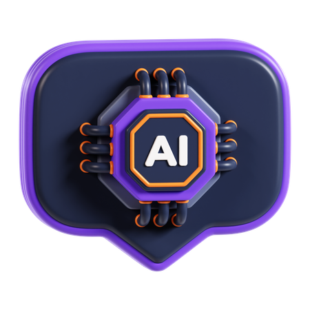 KI-Chat  3D Icon