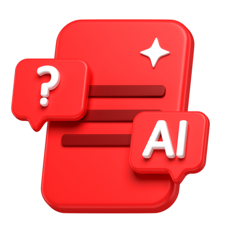 KI-Chat  3D Icon