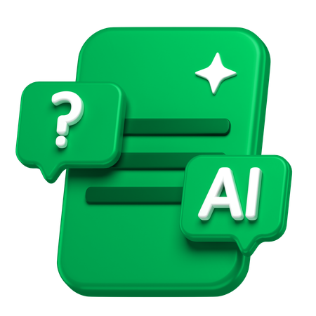 KI-Chat  3D Icon