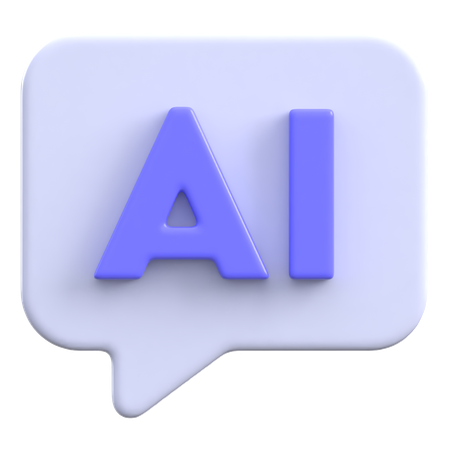 KI-Chatblase  3D Icon
