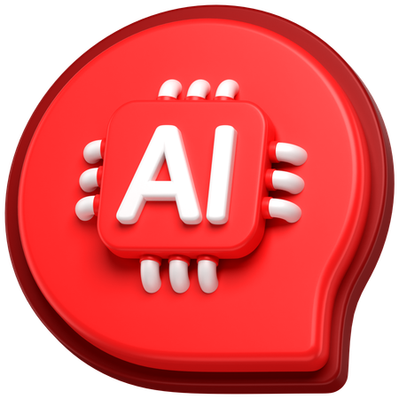 KI-Chatblase  3D Icon