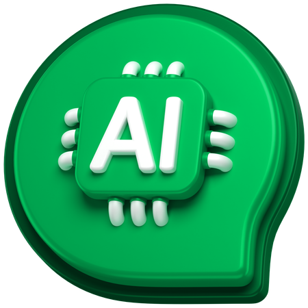 KI-Chatblase  3D Icon